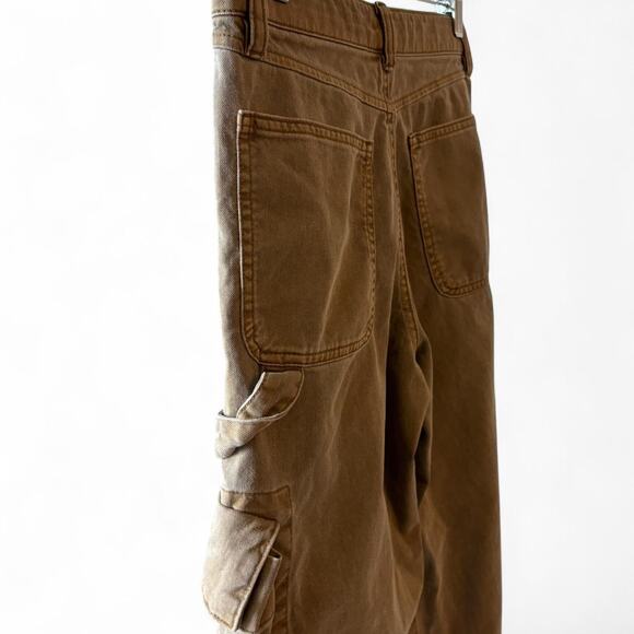 Y2K GAP Baggy Cargo Pants 0P Khaki Utility Streetwear Low Rise sz. XS - Picture 2 of 6